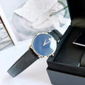 Shop Authentic Movado Museum Classic Blue Dial Black Leather Strap Watch for Men - 0607197 - Luxxuri