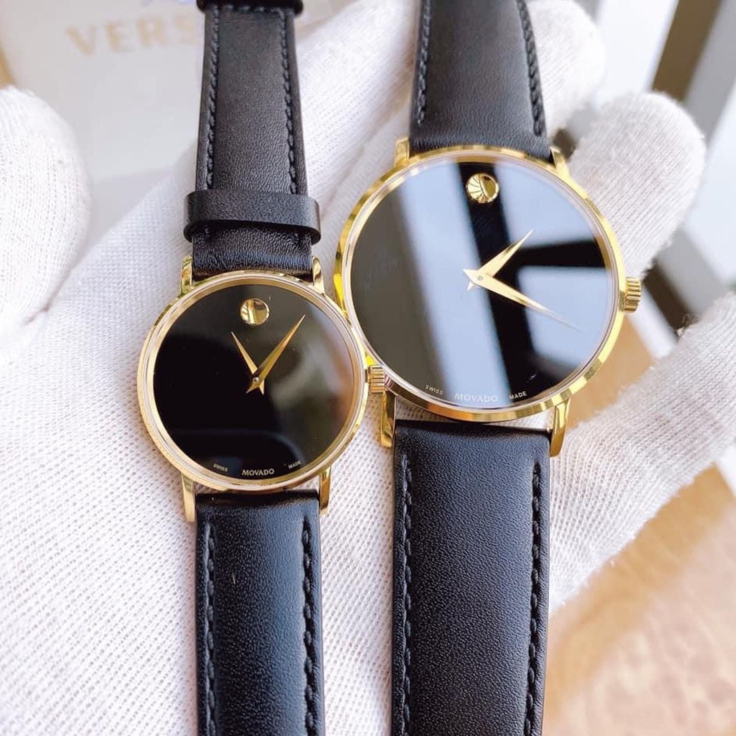 Shop Authentic Movado Museum Classic Quartz Black Dial Black Leather Strap Watch for Men - 0607195 - Luxxuri