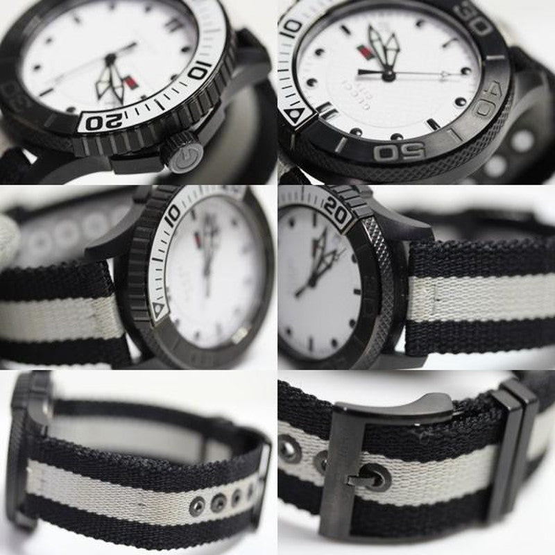 Shop Authentic Gucci G Timeless XL White Dial Two Tone NATO Strap Watch For Men - YA126243 - Luxxuri