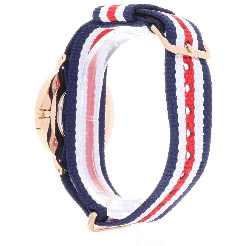 Shop Authentic Daniel Wellington Classic Canterbury White Dial Two Tone NATO Strap Watch For Women - DW00100030 - Luxxuri