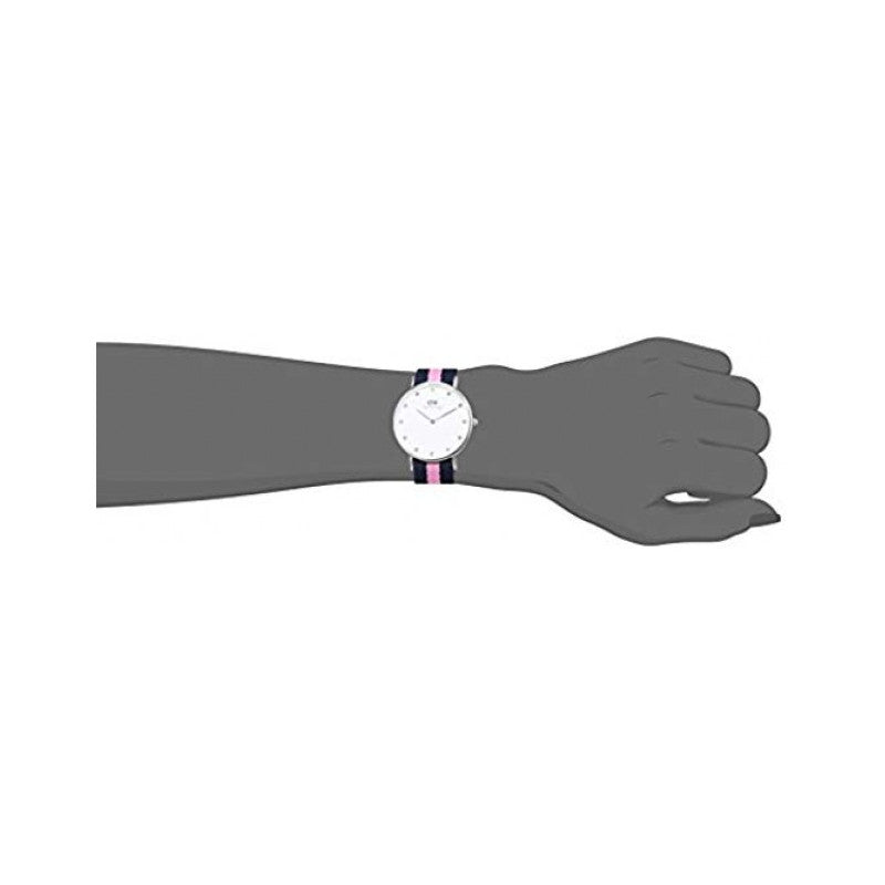 Shop Authentic Daniel Wellington Classy Winchester White Dial Two Tone NATO Strap Watch For Women - DW00100081 - Luxxuri