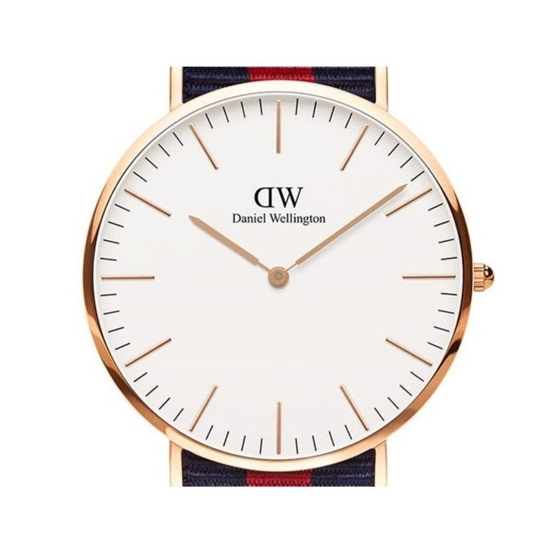 Shop Authentic Daniel Wellington Classic Oxford White Dial Two Tone NATO Strap Watch For Men - DW00100001 - Luxxuri