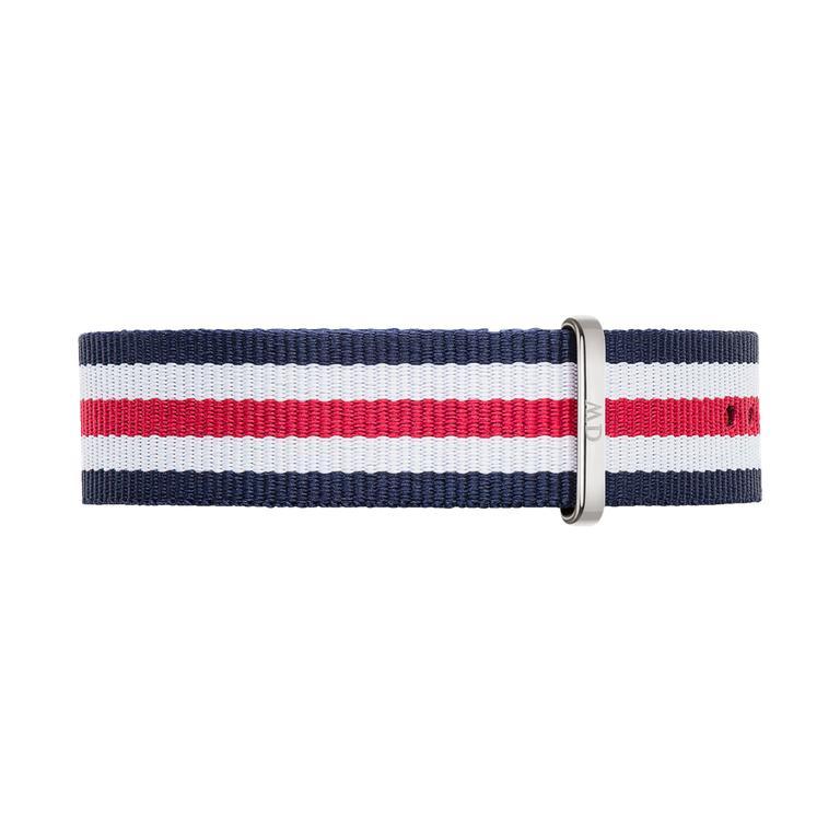 Shop Authentic Daniel Wellington Classic Canterbury White Dial Two Tone Nylon Strap Watch For Men - DW00100016 - Luxxuri