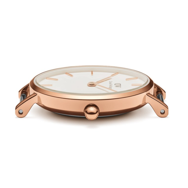 Shop Authentic Daniel Wellington Classic Petite Cornwall White Dial Green NATO Strap Watch For Women - DW00100253 - Luxxuri