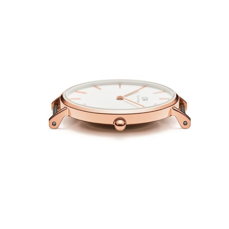 Shop Authentic Daniel Wellington Classic Petite Cornwall White Dial Green NATO Strap Watch For Women - DW00100253 - Luxxuri