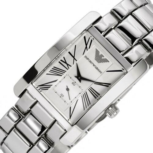Shop Authentic Emporio Armani Classic White Dial Silver Steel Strap Watch For Men - AR0145 - Luxxuri