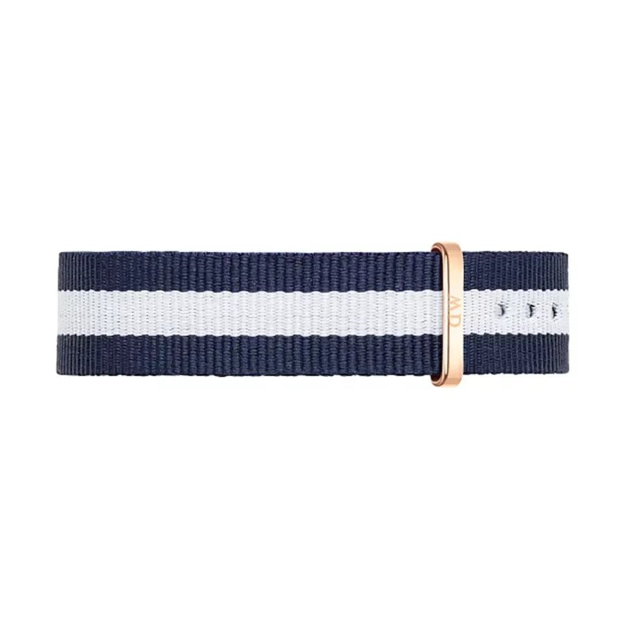 Shop Authentic Daniel Wellington Classy Glasgow White Dial Two Tone Nylon Strap Watch For Women - DW00100078 - Luxxuri