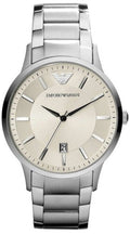Shop Authentic Emporio Armani Classic Quartz White Dial Silver Steel Strap Watch For Men - AR2430 - Luxxuri