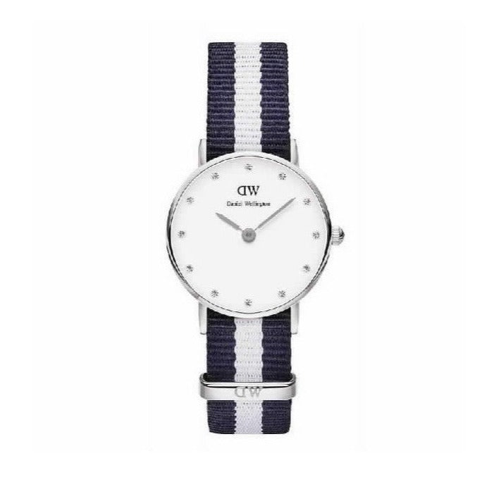 Shop Authentic Daniel Wellington Classy Glasgow White Dial Two Tone NATO Strap Watch For Women - DW00100074 - Luxxuri