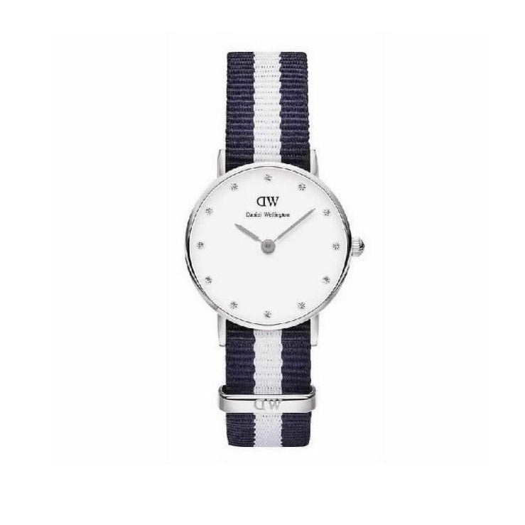 Shop Authentic Daniel Wellington Classy Glasgow White Dial Two Tone NATO Strap Watch For Women - DW00100074 - Luxxuri