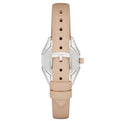 Shop Authentic Emporio Armani Valeria Quartz White Dial Beige Leather Strap Watch For Women - AR11031 - Luxxuri
