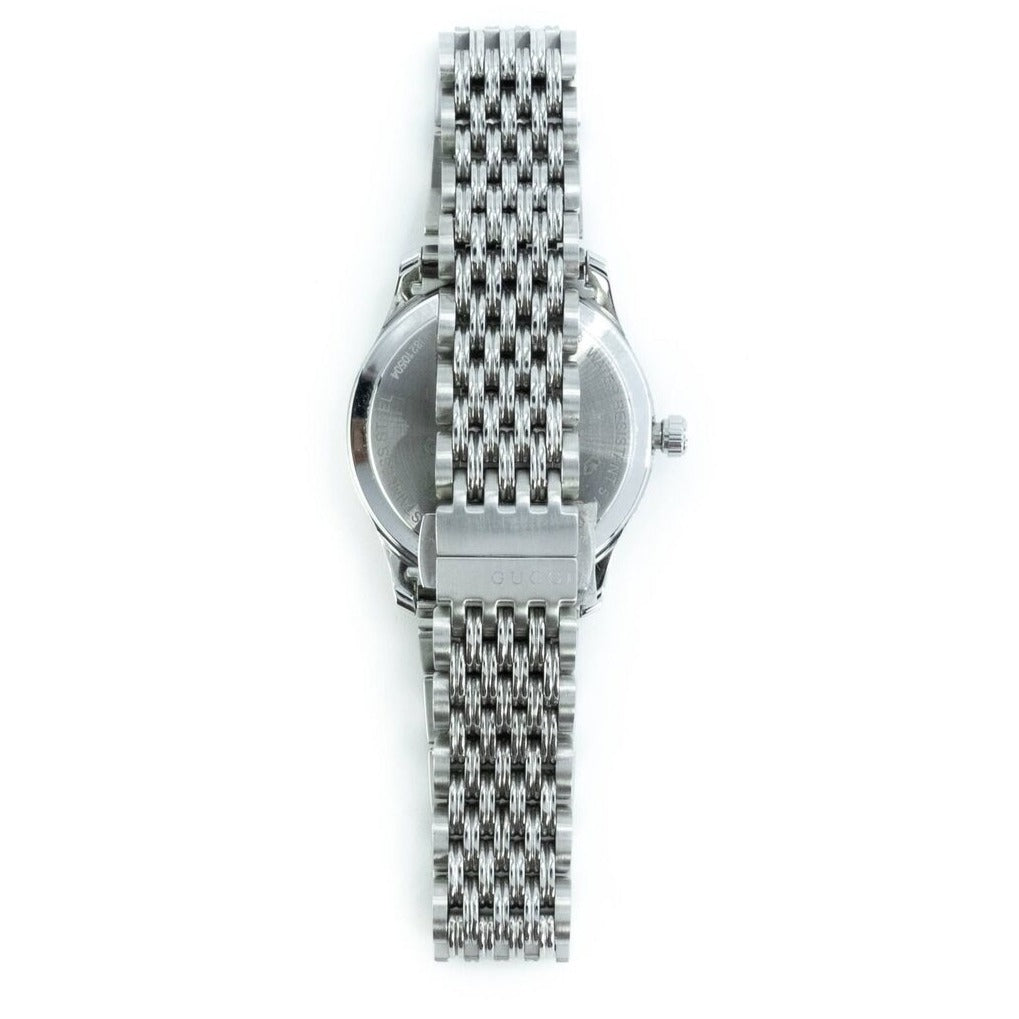 Shop Authentic Gucci G Timeless Quartz Silver Dial Silver Steel Strap Watch For Women - YA1265019 - Luxxuri