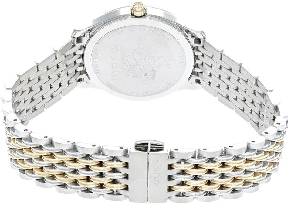 Shop Authentic Gucci G Timeless Quartz Pink Dial Two Tone Steel Strap Watch For Women - YA1265030 - Luxxuri