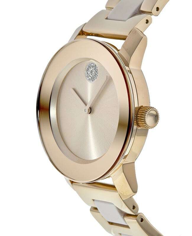 Shop Authentic Movado Bold Rose Gold Dial Two Tone Steel Strap Watch for Women - 3600639 - Luxxuri