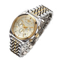Shop Authentic Emporio Armani Classic Chronograph White Dial Two Tone Steel Strap Watch For Men - AR0396 - Luxxuri