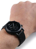 Shop Authentic Emporio Armani Sport Chronograph Black Dial Black Mesh Bracelet Watch For Men - AR1968 - Luxxuri