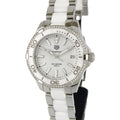 Shop Authentic Tag Heuer Aquaracer Diamonds White Dial Two Tone Steel Strap Watch for Women - WAY131H.BA0914 - Luxxuri