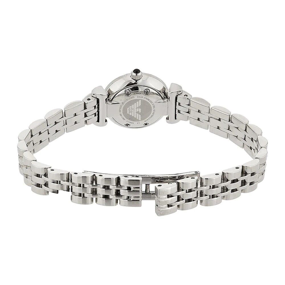 Emporio Armani Gianni Blue Dial Silver Steel Strap Watch For Women - AR1961