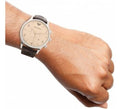 Shop Authentic Emporio Armani Classic Chronograph Cream Dial Brown Leather Strap Watch For Men - AR1878 - Luxxuri