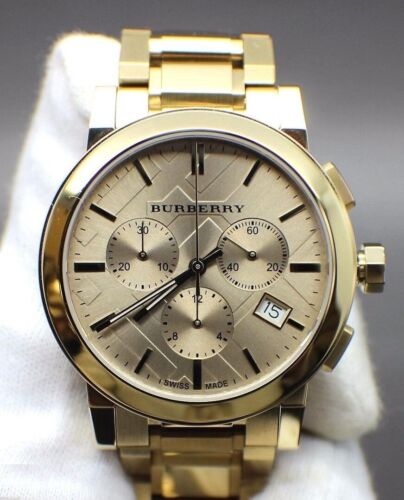 Shop Authentic Burberry The City Gold Dial Gold Steel Strap Watch for Women - BU9753 - Luxxuri