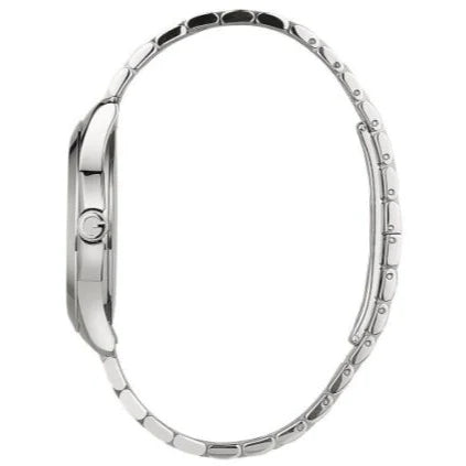 Shop Authentic Gucci G Timeless Diamonds Black Dial Silver Steel Strap Watch For Men - YA126405 - Luxxuri