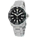 Shop Authentic Tag Heuer Aquaracer Black Dial Silver Steel Strap Watch for Men - WAY111A.BA0928 - Luxxuri