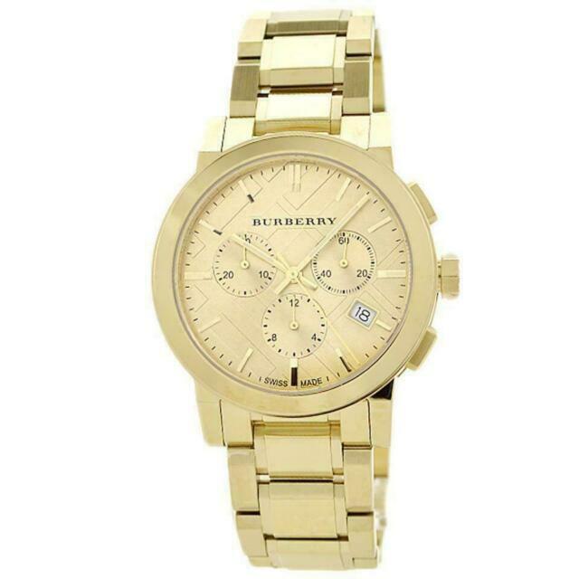 Shop Authentic Burberry The City Gold Dial Gold Steel Strap Watch for Women - BU9753 - Luxxuri