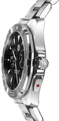 Shop Authentic Tag Heuer Aquaracer Quartz Black Dial Silver Steel Strap Watch for Men - WAY111Z.BA0928 - Luxxuri