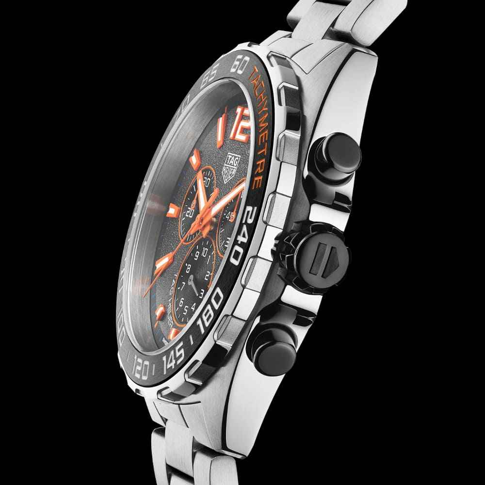 Shop Authentic Tag Heuer Formula 1 Chronograph Ceramic Black Dial Silver Steel Strap Watch for Men - CAZ101AH.BA0842 - Luxxuri