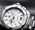 Shop Authentic Tag Heuer Aquaracer Chronograph White Dial Silver Steel Strap Watch for Men - WAY111Y.BA0928 - Luxxuri