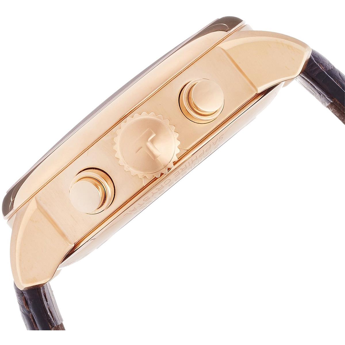 Shop Authentic Tissot Des Tourelles Chronograph Silver Dial Brown Leather Strap Watch For Men - T099.427.36.038.00 - Luxxuri