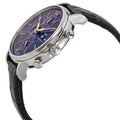 Shop Authentic IWC Portofino Chronograph Blue Dial Black Leather Strap Watch for Men - IW391036 - Luxxuri