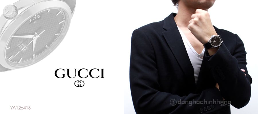 Shop Authentic Gucci G Timeless Quartz Black Dial Black Leather Strap Watch for Men - YA126413 - Luxxuri