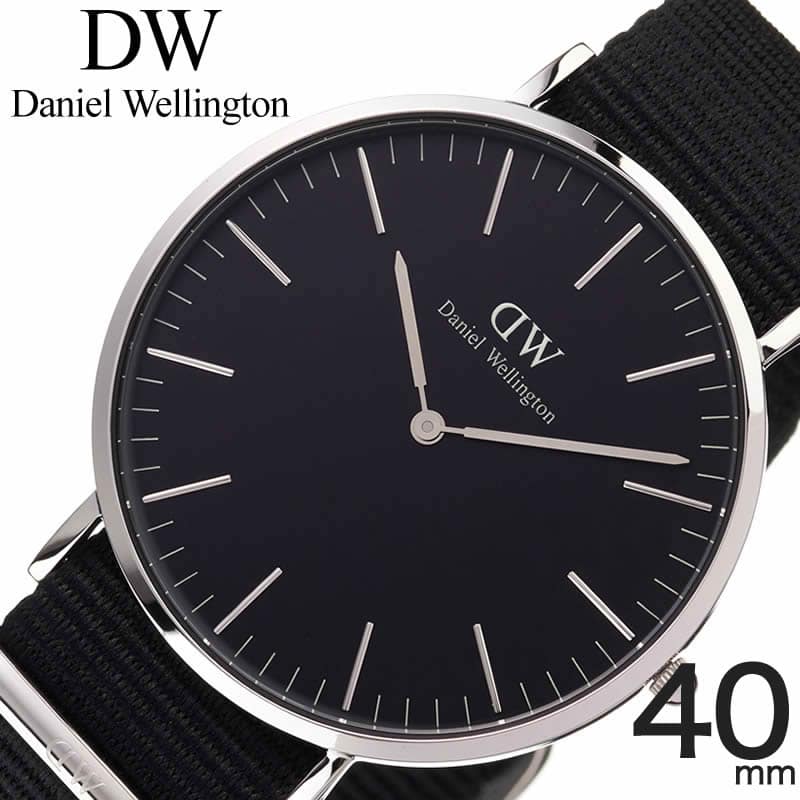 Shop Authentic Daniel Wellington Classic Cornwall Black Dial Black Nylon Strap Watch For Women - DW00100149 - Luxxuri
