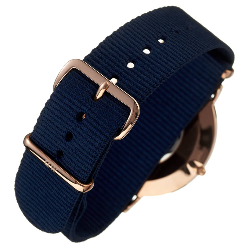 Shop Authentic Daniel Wellington Classic Bayswater Black Dial Black NATO Strap Watch For Men - DW00100277 - Luxxuri