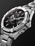 Shop Authentic Tag Heuer Aquaracer Quartz Black Dial Silver Steel Strap Watch for Men - WAY111Z.BA0928 - Luxxuri