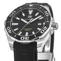Shop Authentic Tag Heuer Aquaracer Quartz Black Dial Black Rubber Strap Watch for Men - WAY101A.FT6141 - Luxxuri
