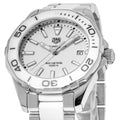Shop Authentic Tag Heuer Aquaracer Quartz White Dial Two Tone Steel Strap Watch Women - WAY131B.BA0914 - Luxxuri