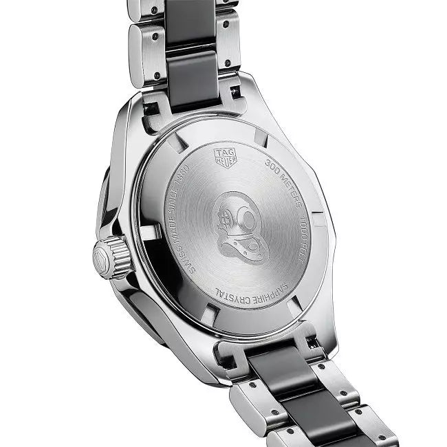 Shop Authentic Tag Heuer Aquaracer Quartz Black Dial Two Tone Steel Strap Watch for Women - WAY131C.BA0913 - Luxxuri