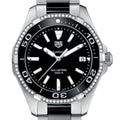 Shop Authentic Tag Heuer Aquaracer Quartz Diamonds Black Dial Two Tone Steel Strap Watch for Women - WAY131G.BA0913 - Luxxuri