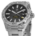 Shop Authentic Tag Heuer Aquaracer Automatic Black Dial Silver Steel Strap Watch for Men - WAY2010.BA0927 - Luxxuri