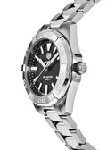 Shop Authentic Tag Heuer Aquaracer Black Dial Silver Steel Strap Watch for Women - WBD1310.BA0740 - Luxxuri