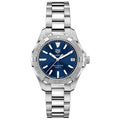Shop Authentic Tag Heuer Aquaracer Quartz Blue Dial Silver Steel Strap Watch for Women - WBD1312.BA0740 - Luxxuri
