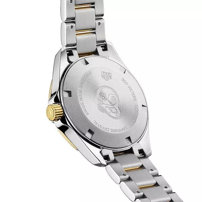 Shop Authentic Tag Heuer Aquaracer White Mother of Pearl Dial Two Tone Steel Strap Watch for Women - WBD1322.BB0320 - Luxxuri
