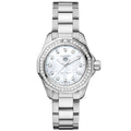 Shop Authentic Tag Heuer Aquaracer Professional 200 Quartz Diamond Mother of Pearl Dial Silver Steel Strap Watch for Women - WBP1417.BA0622 - Luxxuri