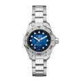 Shop Authentic Tag Heuer Aquaracer Professional 200 Automatic Diamond Blue Dial Silver Steel Strap Watch for Women - WBP2411.BA0622 - Luxxuri