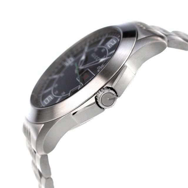 Shop Authentic Gucci G Timeless Black Dial Silver Steel Strap Watch For Men - YA126201 - Luxxuri