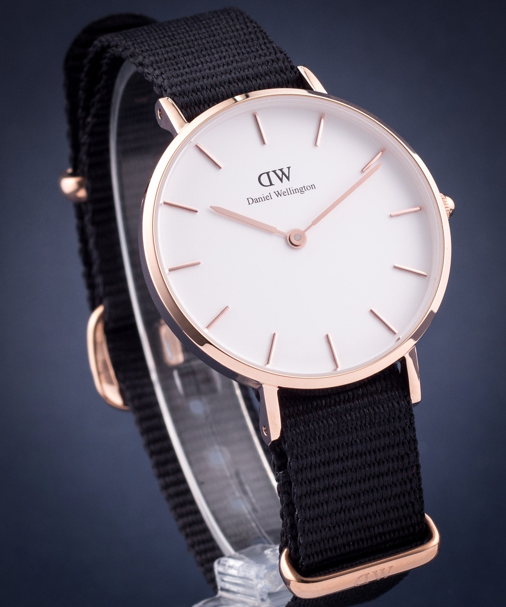 Shop Authentic Daniel Wellington Classic Petite Cornwall White Dial Green NATO Strap Watch For Women - DW00100253 - Luxxuri