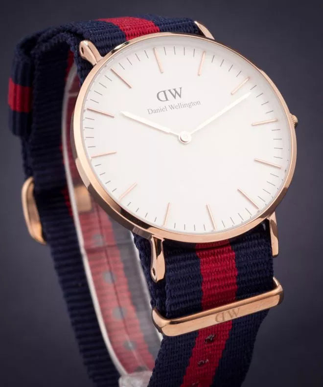 Shop Authentic Daniel Wellington Classic Oxford White Dial Two Tone NATO Strap Watch For Women - DW00100029 - Luxxuri