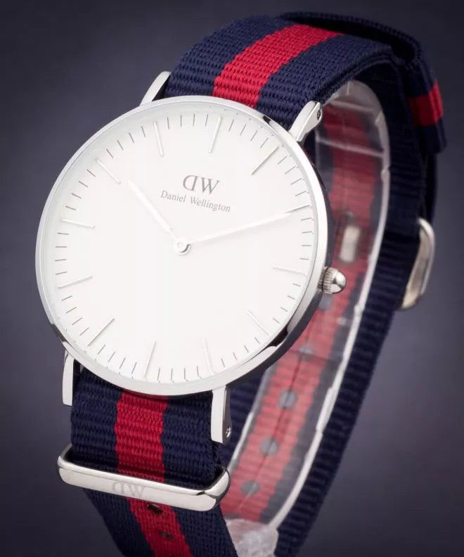 Shop Authentic Daniel Wellington Classic Oxford White Dial Two Tone NATO Strap Watch For Women - DW00100046 - Luxxuri